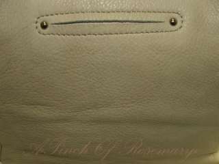 Makowsky Leather Phoenix Satchel Bag Purse Slate  