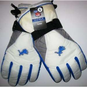    Detroit Lions Insulated Ski Gloves   Large 