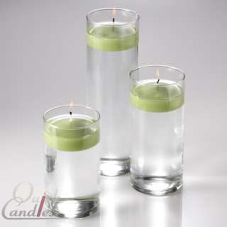 Glass Cylinder Vases & 3 Floating Candle 3 Weddings  