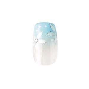   Nails in Color Sky Blue Flowers #88021 + A viva Eco Nail File Beauty