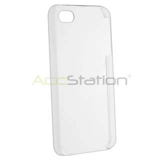 Clear Plastic Snap on Hard CASE Cover+PRIVACY FILTER Guard for iPhone 