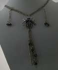  purple crystal spider necklace purple crystal earrings $ 8 37 30 