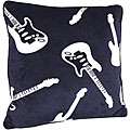 Guitar Applique Decorative Pillow  