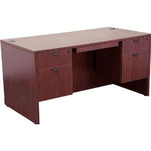  59W x 30D Contemporary Hanging Pedestal Desk with 