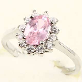 8mm OVAL CUT PINK SAPPHIRE *85* COCKTAIL RING  