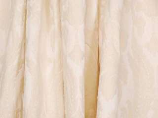 Crème Damask Drapery Upholstery Fabric  