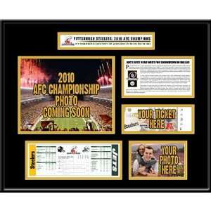 Pittsburgh Steelers 2010 AFC Champions Ticket Frame 