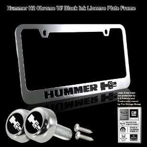 Hummer H2 Black Stamped High Quality Chrome Plating Cast Zinc License 