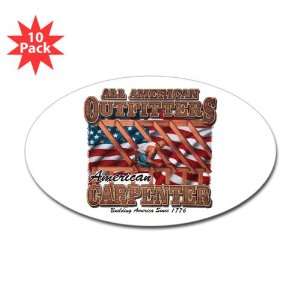  Sticker (Oval) (10 Pack) All American Outfitters American 