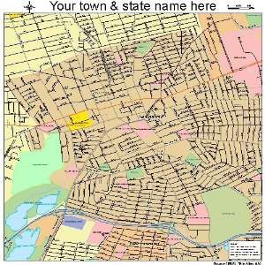  Street & Road Map of Hempstead, New York NY   Printed 