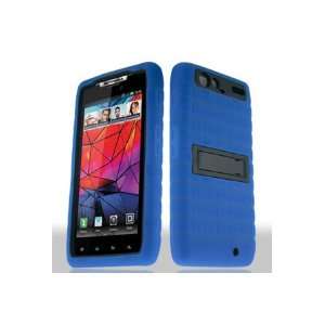 Motorola Droid RAZR MAXX Armor Case with Viewing Stand   Black/Blue 