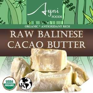 Raw Cacao Butter   Bali 16 oz Grocery & Gourmet Food