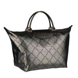 Longchamp LM Grey Nylon Tote Bag  