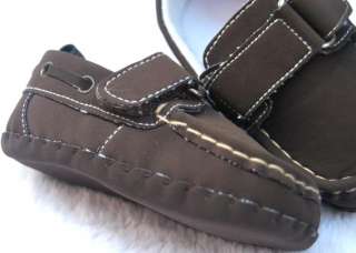 Dark brown baby boy tennis walking shoes size 2 3  