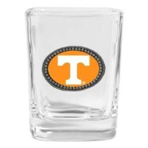Set of 2 Tennessee Volunteers Logo Square Shot Glass   NCAA College 
