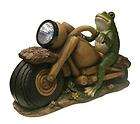 New 12 Solar Powered Frog on Motorcycle