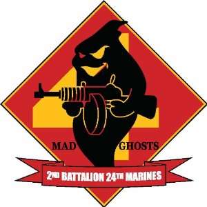  USMC 2nd battalion 24th marine regiment sticker vinyl 