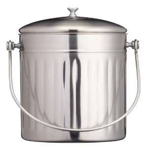   Stainless Steel Kitchen Compost Bin with Carbon Filter