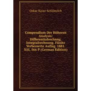  Compendium Der HÃ¶heren Analysis Differentialrechnng 