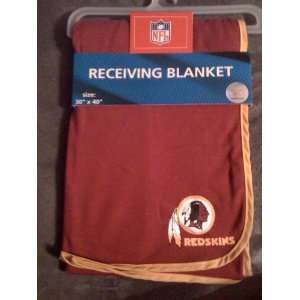  NFL Redskins Receiving Blanket 30 X 40 Baby