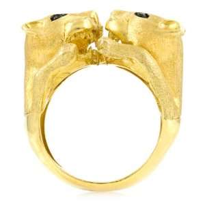  Tracis Wildcat Cocktail Ring   Gold Plated Emitations 