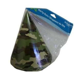  Camoflauge Birthday Party Hat Case Pack 48