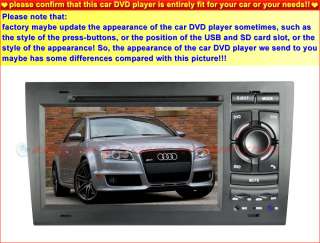 AUDI A4 02 08 HD Digital Screen GPS Navi In dash Car DVD Player ipod 