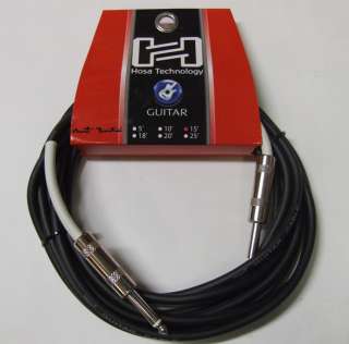 Hosa 15FT 1/4 Pro Guitar Cable Cord GTR215 NEW GTR 215  