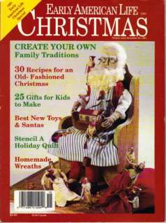 EARLY AMERICAN LIFE CHRISTMAS 1991  96 PG. WELL BOUND  