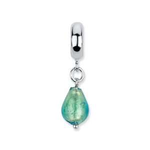  Sea Foam Murano Glass Dangle Charm Jewelry