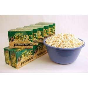 Certified Organic Gourmet Butter Flavor Microwave Popcorn  1 Case of 