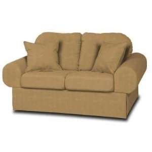  Mission Buff Faux Leather Classic Loveseat Kitchen 