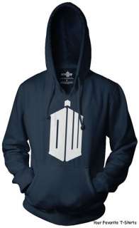 Licensed Dr. Who New Dr. Who Logo Tardis Adult Hoodie S 3XL  