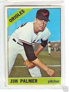 JIM PALMER Topps #126 1966 Orioles Rookie nr Mint/Mint  