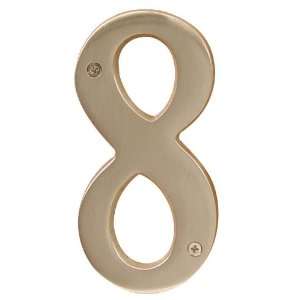  Brass Address Numbers 4 Height Solid Brass Address Number Eight 2818
