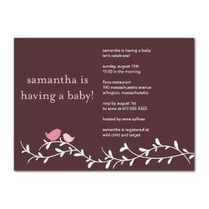 Baby Shower Invitations   Sweet Chicks Pink By Hello Little One For 