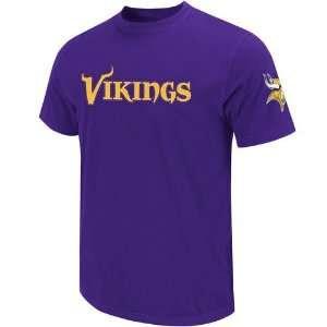   Vikings Purple Zone Blitz Applique Premium T Shirt