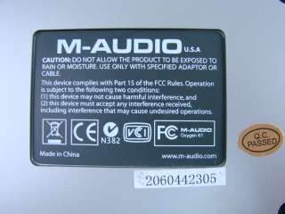   Key M AUDIO USB MIDI Controller Bus Powered Windows Mac Pro Audio +Box
