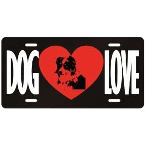 New  Love English Shepherd Dog  License Plate Dog 
