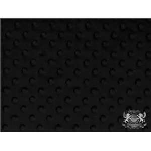  Minky Cuddle Dimple Dot BLACK Fabric By the Yard 
