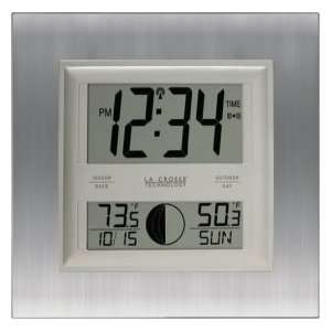 La Crosse Technology Atomic Wall Clock With Moon Phase  