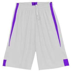   Jam Dazzle Basketball Shorts WHITE/PURPLE YL
