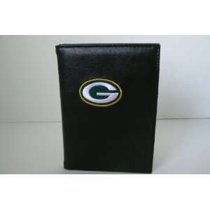  NFL Green Bay Packers Embroidered Logo Black Wallet 