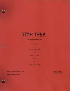 STAR TREK set of 3 unfilmed scripts for the original series   read the 