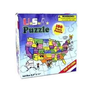  Bulk Pack of 48   100 piece USA puzzle (Each) By Bulk Buys 
