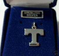 Sterling Silver UT University of Tennessee T Charm  