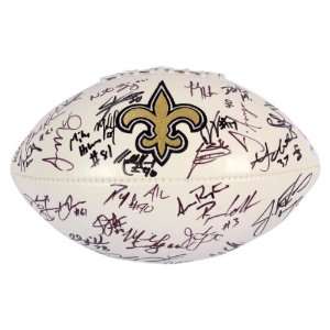  2011 New Orleans Saints Team Signed Logo Ball   49 Sigs 
