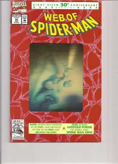 MARVEL COMICS WEB OF SPIDERMAN # 90 HOLOGRAM COVER GIANT 30TH 