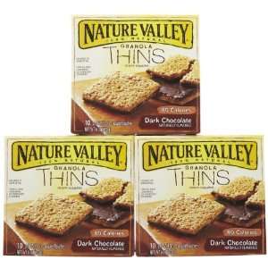 Nature Valley Granola Thins, Dark Chocolate, 6 oz, 2 Pack   2 pk 