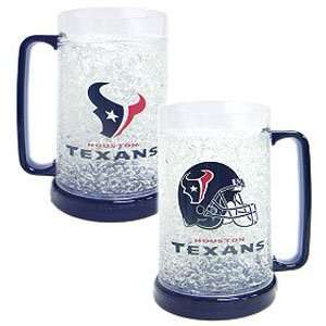 Houston Texans Crystal Freezer Mug (Quantity of 2)  Sports 